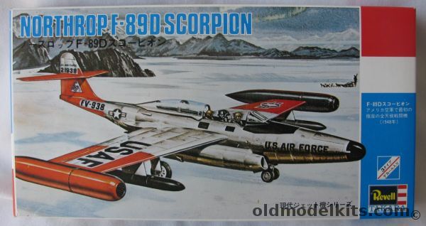 Revell 1/80 Northrop F-89D Scorpion - Takara Japan Issue - With Markings for Three Aircraft, S34 plastic model kit